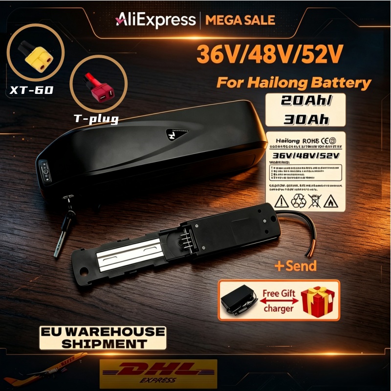Ebike Battery 48V 20Ah Hailong - Аккумулятор Hailong для электровелосипедов 36В 48В