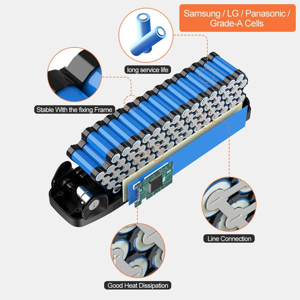 Аккумулятор Hailong для электр – обзор и цена Ebike Battery 48V 20Ah Hailong